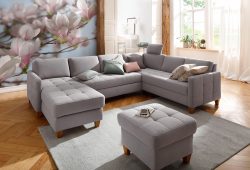 Home affaire Wohnlandschaft »Earl«, wahlweise auch mit Bettfunktion oder Bettfunktion mit Bettkasten