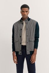 bugatti Sweatjacke, mit Collegekragen