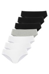 Vivance Jazz-Pants Slips 7er-Pack, aus weicher Baumwollqualität mit feiner Spitzeneinfassung