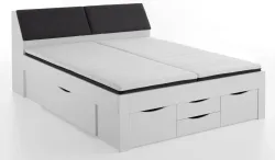 Stauraumbett In Weiss Ca. 180x200cm 180/200 cm Weiss 