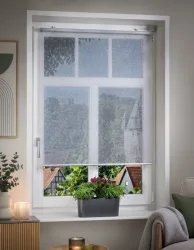 K-HOME Springrollo halbtransparent mit Bohren/ohne Bohren freihängend