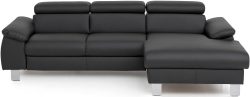 COTTA Ecksofa »Komaris«, mit Kopf- bzw. Rückenverstellung, wahlweise mit Bettfunktion, Bettkasten und RGB-LED-Beleuchtung