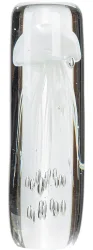 Gilde Figur Qualle Glas Weiss H: 30 cm  | Schubiger Möbel