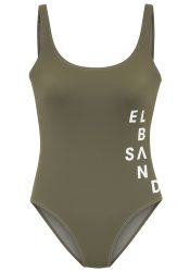 Elbsand Badeanzug »Deep«, mit Logo in Kontrastfarbe