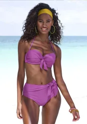 Buffalo Bügel-Bandeau-Bikini mit Zierschleifen