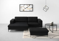 DOMO collection Ecksofa »Modica«, moderne Optik mit grosszügiger Recamiere, frei im Raum stellbar
