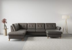 sit&more Wohnlandschaft »Göteborg«, inklusive Sitztiefenverstellung und Federkern, wahlweise mit Bettfunktion und Bettkasten