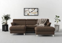 sit&more Ecksofa, inklusive Kopfteilverstellung, wahlweise mit Bettfunktion und Bettkasten