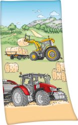 babybest® Badetuch Traktor 75 x 150 cm