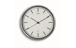 MAUL Wanduhr MAULfly, Durchmesser 30 cm, Funkuhr, weiss