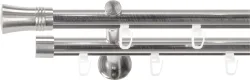 SN DECO GROUP Gardinenstange Ø 19 mm 2 läufig-läufig Fixmass;kürzbar