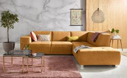 INOSIGN Ecksofa »Sapporo«, wahlweise Bettfunktion oder Sitztiefenverstellung, Federkern