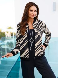 Inspirationen Shirtjacke »Sweatjacke«, (1 tlg.)