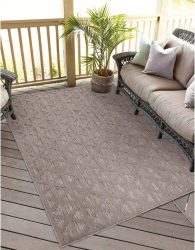 Carpet City Teppich »Santorini«, rechteckig, 5 mm Höhe, 3D-Effekt, für Wohnzimmer, Flur, Küche, Wintergarten, Balkon, Wetterfest & UV-beständig