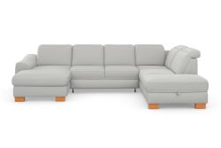 sit&more Wohnlandschaft »Durness«, mit Federkern und hochwertigen Massivholzfüssen, wahlweise mit Kopfteilverstellung, optional mit Bettfunktion und Stauraum