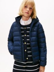 Tommy Hilfiger Steppjacke »U LIGHT DOWN HOODED JACKET«, mit Kapuze, Kinder bis 16 Jahre