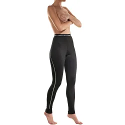 ISA bodywear - Lange Unterhose Clima Control Faktor 2, für Damen, Schwarz, Größe L