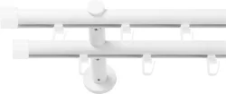 SN DECO GROUP Gardinenstange Ø 19 mm 2 läufig-läufig Fixmass;kürzbar