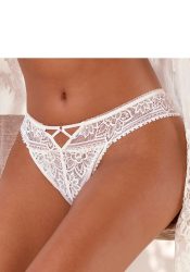 LASCANA String mit edlem Cut-Out aus floraler Jacquardspitze
