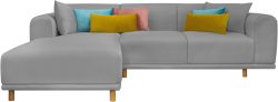 andas Ecksofa »Maroon«, in skandinavischem Design, mit losen Kissen
