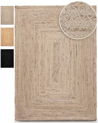 carpetfine Teppich »Nele Juteteppich Naturfaser«, rechteckig