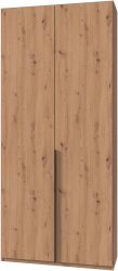 Wimex Kleiderschrank »Mugano,in 8 Breiten,3 Höhen,2 Tiefen, viele Farben, Made in Germany«, (in Basic oder Premium Ausstattung mit 2 weiteren Einlegeböden), mit langen oder kurzen Griffen aus Metall, mit oder ohne Spiegel