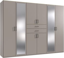 Wimex Kleiderschrank »Diver Drehtürenschrank mit Spiegel, 180, 225 o. 270cm breit«, Bestseller Schlafzimmerschrank wahlweise 3 Innenausstattungen