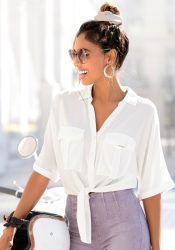 LASCANA Kurzarmbluse