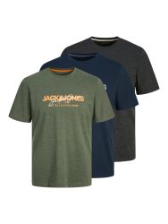 Jack & Jones Kurzarmshirt »JJALVIS TEE SS CREW NECK 3PK MP«, (Packung, 3 tlg.)