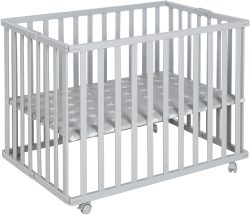 Roba, roba Klappbares Laufgitter 74 x 100 cm taupe