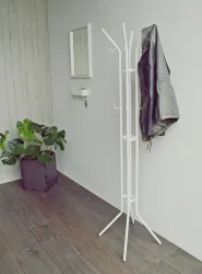 Spinder Design Kleiderständer Paros Weiss Stahl 40 cm 170 cm - Kleiderständer