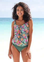 Lascana, Lascana - Bikini Unterteil, Panty, für Damen, Olivegrün, Größe 34