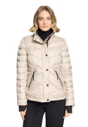 Gil Bret Steppjacke mit Kapuze mit abnehmbarer Kapuze und verdecktem Reissverschluss