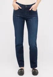 Angels - Jeans, Straight Leg Fit, für Damen, Blau Denim Dunkel, Größe W34/L30