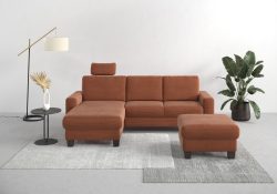 Home affaire Ecksofa »Summer«, mit Recamiere, mit oder ohne Bettfunktion und Bettkasten, Cord-Bezug