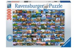 Ravensburger, Ravensburger Puzzle 99 beautiful Places of Europe, 3000 Teile