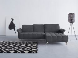 INOSIGN Ecksofa »Fresh«, Federkern, wahlweise mit Kopfteilverstellung, Armteilverstellung und mit motorischem Vorziehsitz, Bezug Olympia SOFT CELAN: leicht mit Wasser zu reinigen