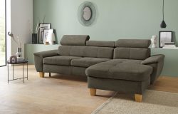 exxpo - sofa fashion Ecksofa, inklusive Kopfteilverstellung, wahlweise mit Bettfunktion und Bettkasten
