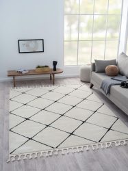 Myflair Möbel & Accessoires Hochflor-Teppich »Moroccan Square«, rechteckig, modern, marokkanisches Design, Rauten Muster, weich durch Hochflor