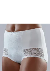 Nuance by Lascana High-Waist-Panty mit Spitzeneinsätzen