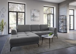 sit&more Ecksofa »Bendigo V«, inklusive Sitztiefenverstellung, Bodenfreiheit 15 cm, wahlweise in 2 unterschiedlichen Fussfarben