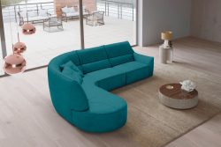 Egoitaliano Ecksofa »Puffy«, mit Ottomane, wahlweise mit und ohne elektrischer Relaxfunktion