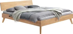Hasena Bett Kah Braun Holz 160 x 200 cm - Farbe: eiche - Bett