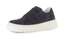 Gabor Plateausneaker, Freizeitschuh, Halbschuh, Slipper mit Gummizug-Band über dem Rist