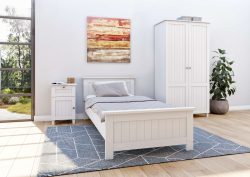 Home affaire Massivholzbett »Juventus, Bett, Massivholzbett, Holzbett, Bettrahmen«, (Breite/Belastbarkeit 140cm/180 KG), Breite 90 cm, aus massiver Kiefer, FSC®-zertifiziert