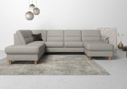 Home affaire Wohnlandschaft »Palmera«, Federkern, wahlweise mit Bettfunktion und mit/ohne Stauraum