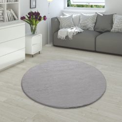 Paco Home Fellteppich »Rabbit 780«, rund, 25 mm Höhe, Kunstfell, Kaninchenfell-Haptik, seidenweich - ein echter Kuschelteppich, Uni-Farben, ideal im Wohnzimmer & Schlafzimmer