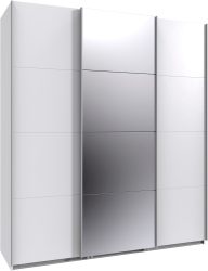 Wimex Kleiderschrank »Mugano, Made in Germany, Lieferung bis in Deine Etage und Stellort«, (wähle Deine Ausstattung: Basic oder Premium!), 3 Schwebetüren, grosse Grössen, mit oder ohne Spiegel, Metallgriffe