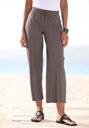 Beachtime by Lascana 7/8-Strandhose aus weichem Jersey, Wide-Leg, Jogginghose, Relaxhose