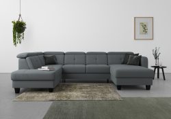 sit&more Wohnlandschaft »Bellucci«, inklusive Kopfteilverstellung und Federkern, wahlweise mit Bettfunktion und Bettkasten